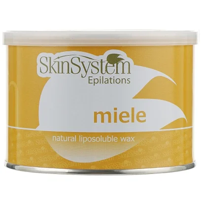 Віск для депіляції в банці MIELE Natural Liposoluble wax, 400 мл Skin System  