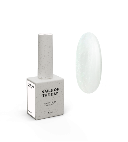 База камуфлююча молочна з шимером NAILSOFTHEDAY Milk Cover Base NEW Formula №04, 10 мл 