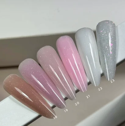 Гель рідкий для зміцнення нігтів з шимером, 15 мл №22 Liquid Gel SAGA Professional