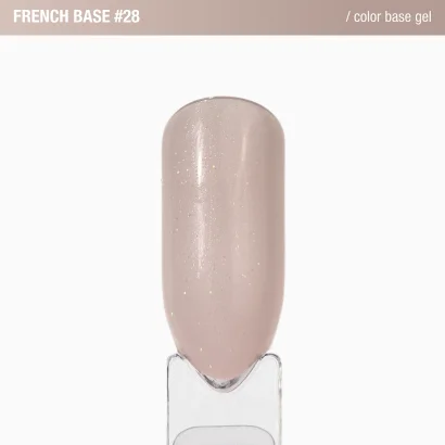 База камуфлююча з шимером ADORE French Base Shimmer №28 Off-white, 15 мл