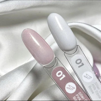 Основа молочно-рожева з шимером SILLER Proffesional Pink Opal Base, 8 мл  