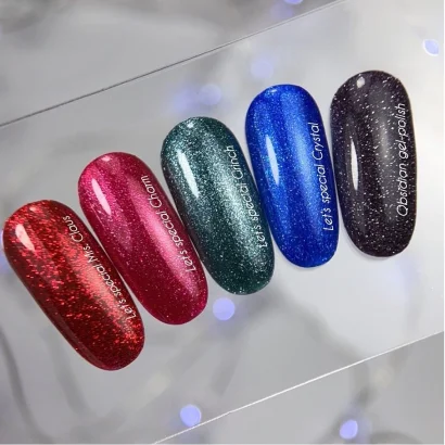 Гель-лак з дрібним шимером NAILSOFTHEDAY Gel Polish Let`s special MRS. CLAUS №157, 10 мл