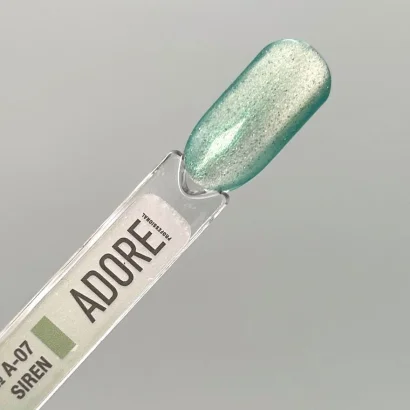 Гель-лак скляне "котяче око"- хамелеон A-07 колір: Мятний Aura Cat`s Eye Gel Polish ADORE