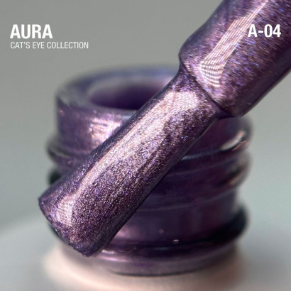 Гель-лак скляне "котяче око"- хамелеон A-04 колір: Ультрамарин Aura Cat`s Eye Gel Polish ADORE