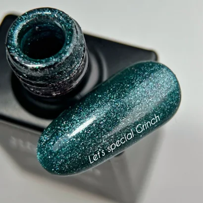 Гель-лак з дрібним шимером, 10 мл Let`s special GRINCH Gel Polish NAILSOFTHEDAY