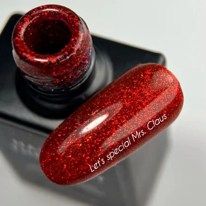 Гель-лак з дрібним шимером NAILSOFTHEDAY Gel Polish Let`s special MRS. CLAUS №157, 10 мл