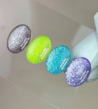 Гель-лак з яскравими блискітками, 10 мл №05 PARADISE Gel polish NAILSOFTHEDAY