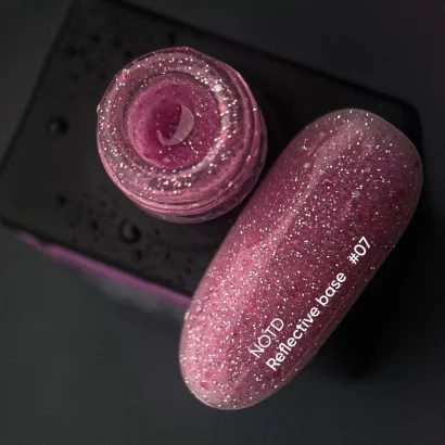 База світловідбивна з шимером NAILSOFTHENIGHT Reflective Cover Base №07, 10 мл 