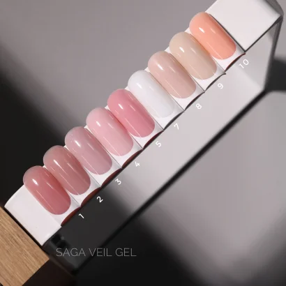 Гель для нарощування на укріплення нігтів SAGA Professional Builder Gel Veil №02, 15 мл 