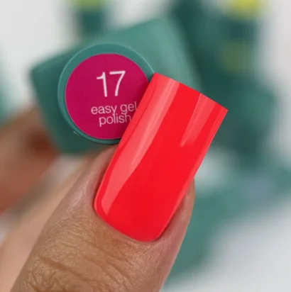 Гель-лак 3в1 однофазний SILLER Professional One-step Easy Gel Polish №17 Кораловий неон, 8 мл