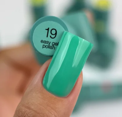 Гель-лак 3в1 однофазний SILLER Professional One-step Easy Gel Polish №19 Бірюзовий неон, 8 мл