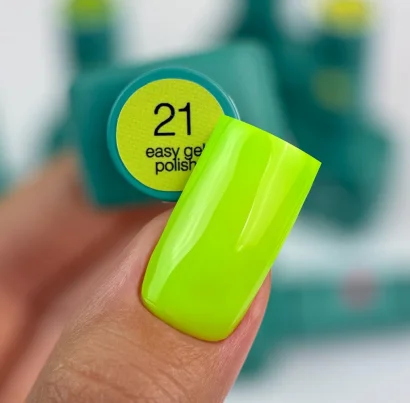 Гель-лак 3в1 однофазний SILLER Professional One-step Easy Gel Polish №21 Неоново-салатовий, 8 мл