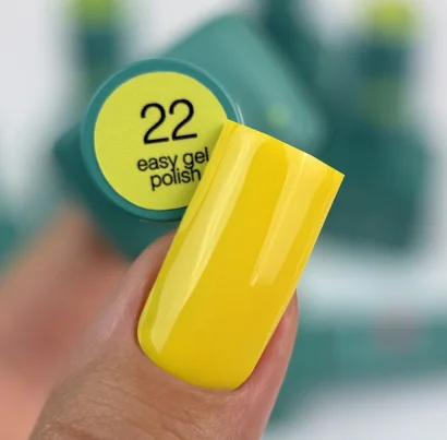 Гель-лак 3в1 однофазний SILLER Professional One-step Easy Gel Polish №22 Жовтий неон, 8 мл