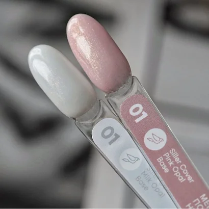 Основа молочно-рожева з шимером SILLER Proffesional Pink Opal Base, 8 мл  