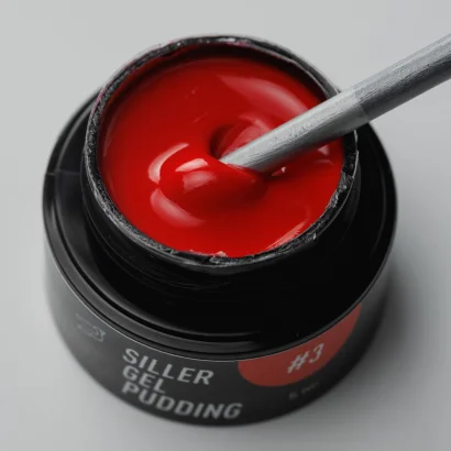 Гель-лак твердий, 5 мл №3 Red Pudding Gel Polish SILLER Proffesional