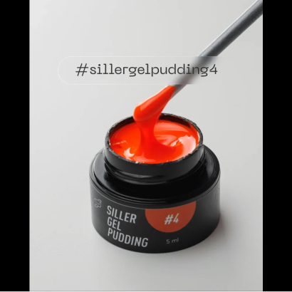 Гель-лак твердий, 5 мл №4 Orange Pudding Gel Polish SILLER Proffesional