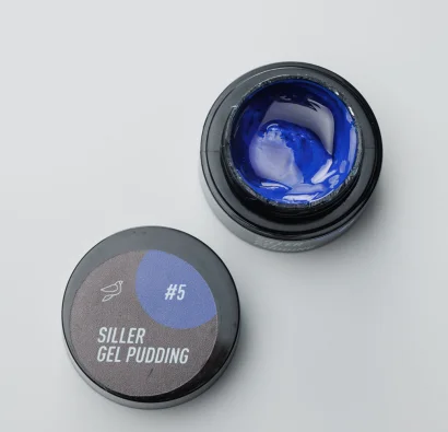 Гель-лак твердий, 5 мл №5 Blue Pudding Gel Polish SILLER Proffesional