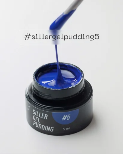 Гель-лак твердий, 5 мл №5 Blue Pudding Gel Polish SILLER Proffesional