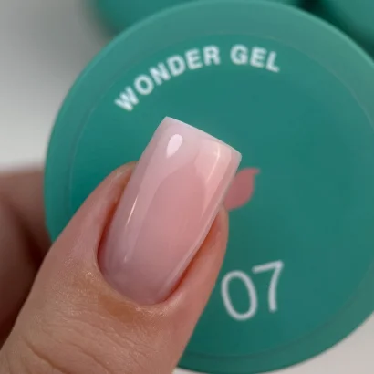 Гель для нарощування нігтів однофазний SILLER Professional Wonder Gel One Phase №007 Темний рожево-бежевий, 30 мл 