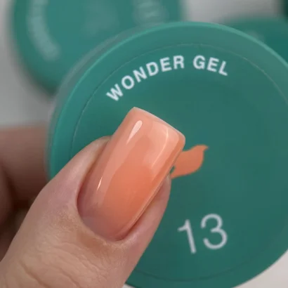 Гель для нарощування нігтів однофазний SILLER Professional Wonder Gel One Phase №013 Персиковий, 30 мл 