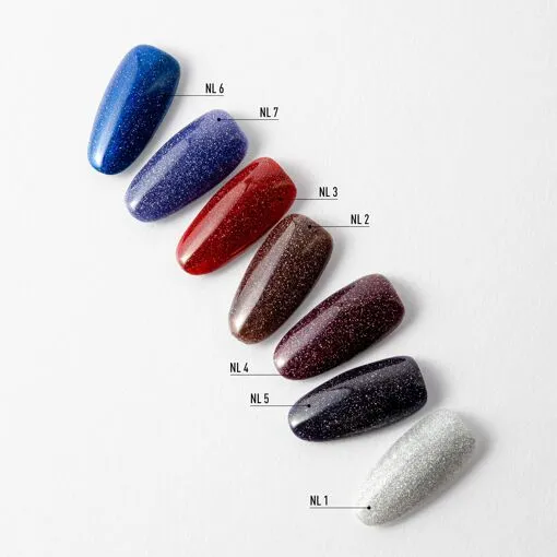 NUB Gel Polish Night Light Гель-лак світловідбиваючий 8мл № NL6 Electric Stars