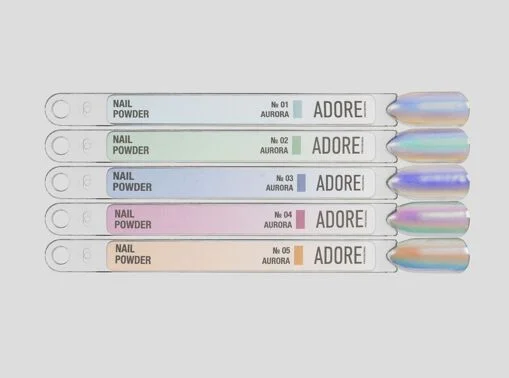 Втирка-хамелеон для нігтів, 0,5г №02 Aurora Powder ADORE