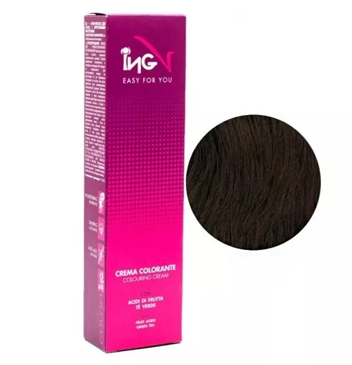2/22 коричневий  інтенсивно-фіолетовий Крем-фарба для волосся стійка, 100 мл Colouring Cream ING