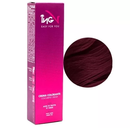 4/22 каштановий інтенсивно-фіолетовий Крем-фарба для волосся стійка, 100 мл Colouring Cream ING