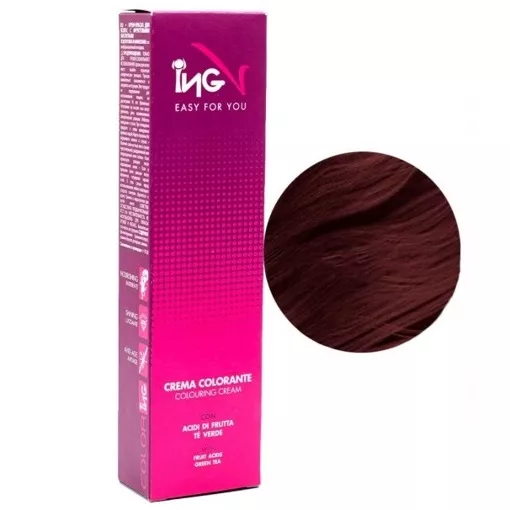 4/4 каштановий мідний Крем-фарба для волосся стійка, 100 мл Colouring Cream ING