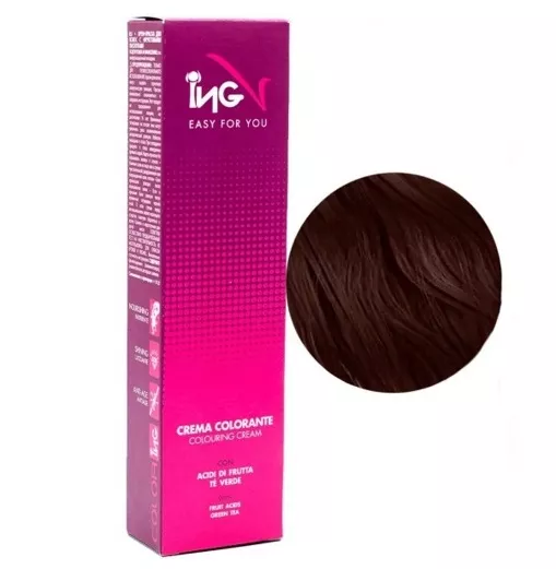 5 світло-каштановий натуральний Крем-фарба для волосся стійка, 100 мл Colouring Cream ING
