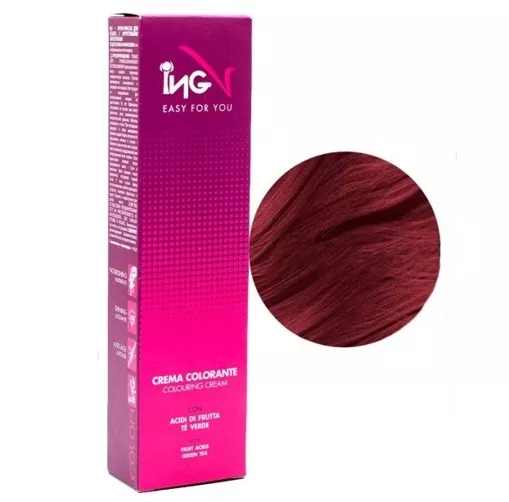 5/56 світло-каштановий махагоново-червоний Крем-фарба для волосся стійка, 100 мл Colouring Cream ING