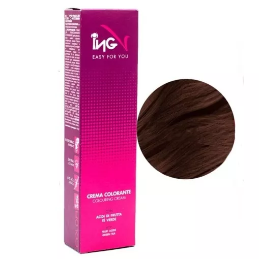 5С світло-каштановий шоколадний Крем-фарба для волосся стійка, 100 мл Colouring Cream ING