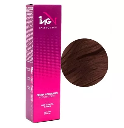 6/03 темний блондин натурально-шоколадний Крем-фарба для волосся стійка, 100 мл Colouring Cream ING