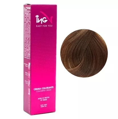 7/03 блондин натурально-шоколадний Крем-фарба для волосся стійка, 100 мл Colouring Cream ING
