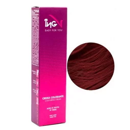 8/52 світлий блондин махагоново-фіолетовий Крем-фарба для волосся стійка, 100 мл Colouring Cream ING