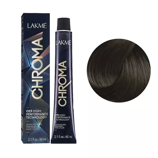 6/00 Крем-фарба для волосся перманентна без аміаку, 60мл Ammonia Free Permanent color CHROMA LAKME