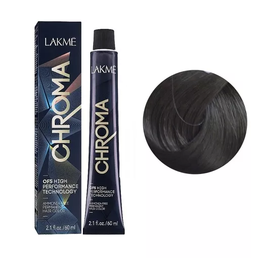 6/17 Крем-фарба для волосся перманентна без аміаку, 60мл Ammonia Free Permanent color CHROMA LAKME