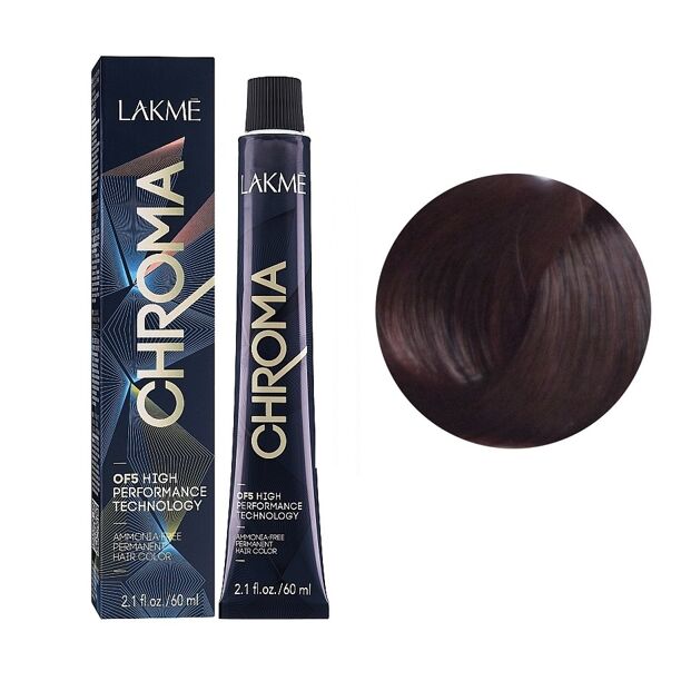 6/50 Крем-фарба для волосся перманентна без аміаку, 60мл Ammonia Free Permanent color CHROMA LAKME