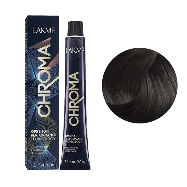 6/66 Крем-фарба для волосся перманентна без аміаку, 60мл Ammonia Free Permanent color CHROMA LAKME