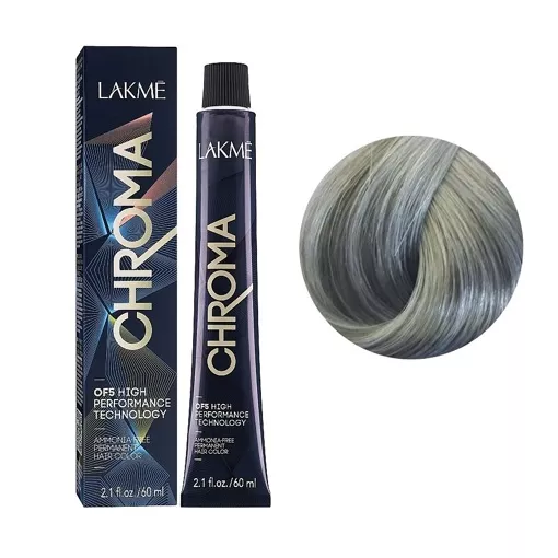10/17 Крем-фарба для волосся перманентна без аміаку, 60мл Ammonia Free Permanent color CHROMA LAKME