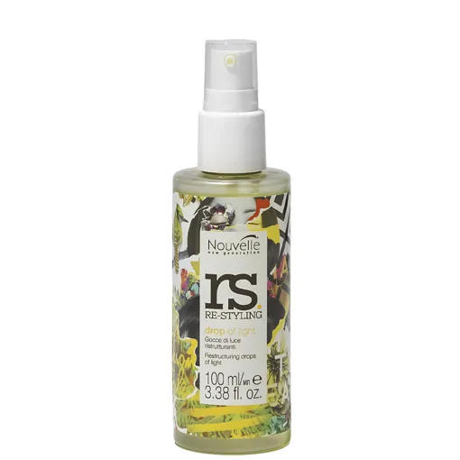 Засіб для догляду та блиску волосся на основі силікону, 100 мл Drop of light Re-styling Nouvelle  