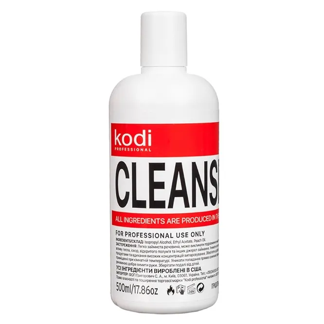 Рідина для зняття липкого шару, 500 мл Cleanser KODI Professional 