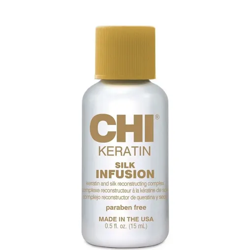 Масло відновлювальне з кератином для сухого та пошкодженого волосся, 15 мл Silk Infusion Keratin CHI