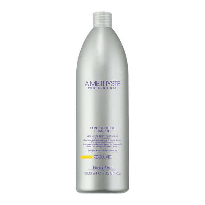 FarmaVita AMETHYSTE  REGULATE SEBO CONTROL Shampoo  Шампунь балансуючий для жирного волосся 1000мл.
