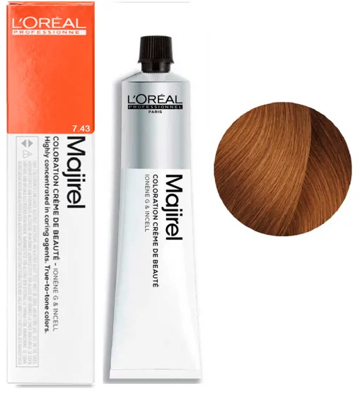 7/43 Фарба для волосся стійка  50мл  Majirel L`Oreal Professionnel