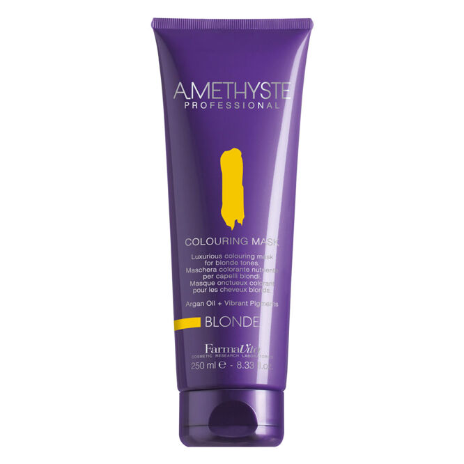 FarmaVita AMETHYSTE BLONDE MASK  Фарбуюча маска для  відтінків БЛОНДУ 250мл 
