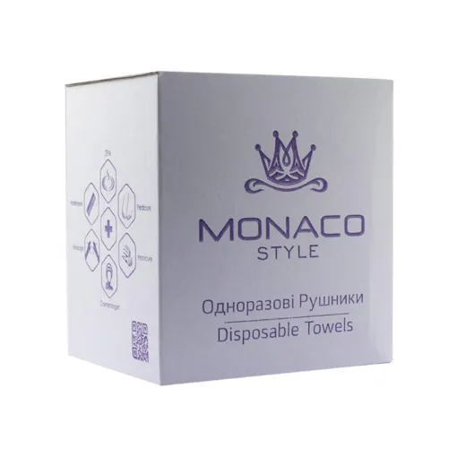 Рушники 40*70 см зі спанлейсу складені (СІТКА), 50 шт Monaco Style