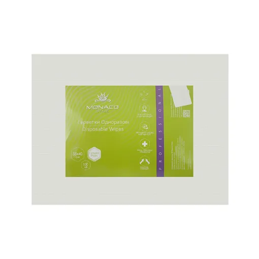 Рушники 35*40 см зі спанлейсу складені (ГЛАДКІ), 100 шт Monaco Style