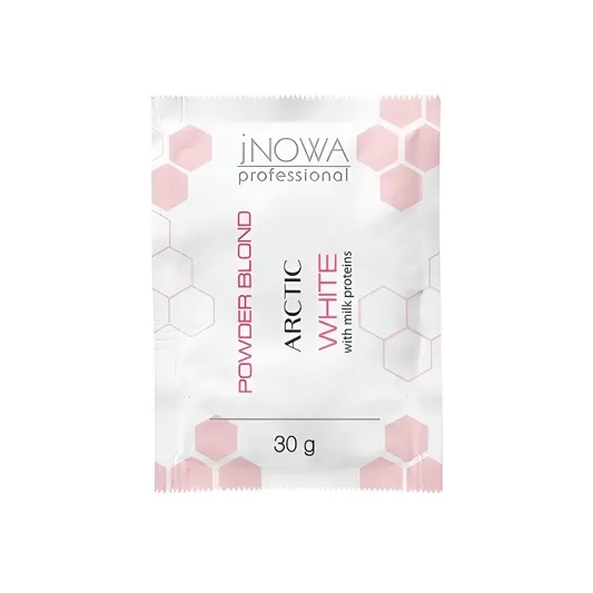 Освітлювальна пудра з протеїнами молока БІЛА (6 levels), 30 г White BLOND ARCTIC with milk proteins Powder Lightener jNOWA Professional