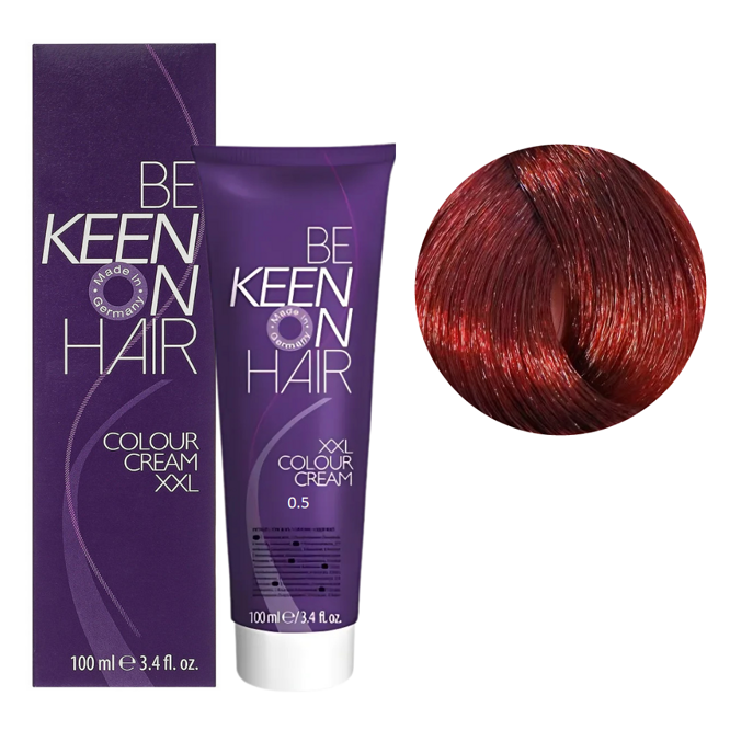 0/5 мікстон червоний Стійка крем-фарба для волосся, 100 мл Colour Cream XXL KEEN